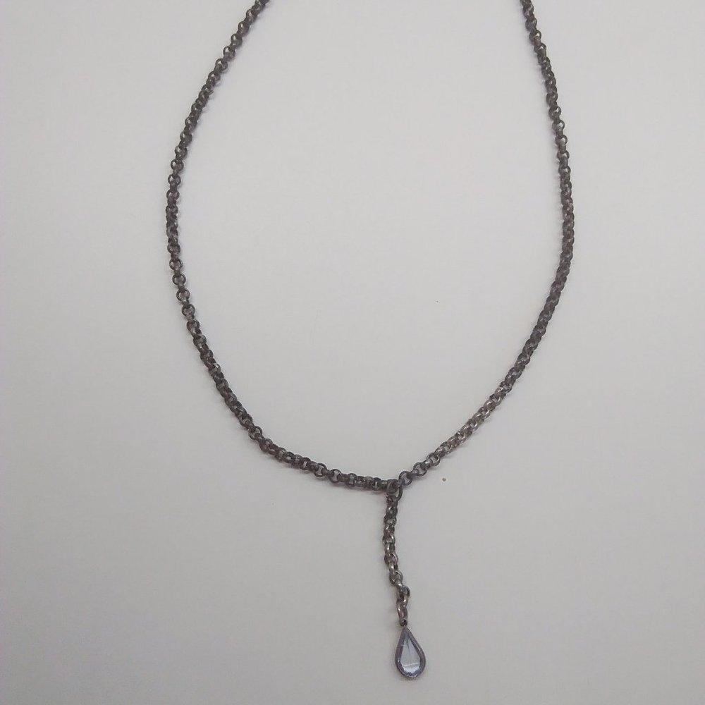 Rhinestone Drop Necklace